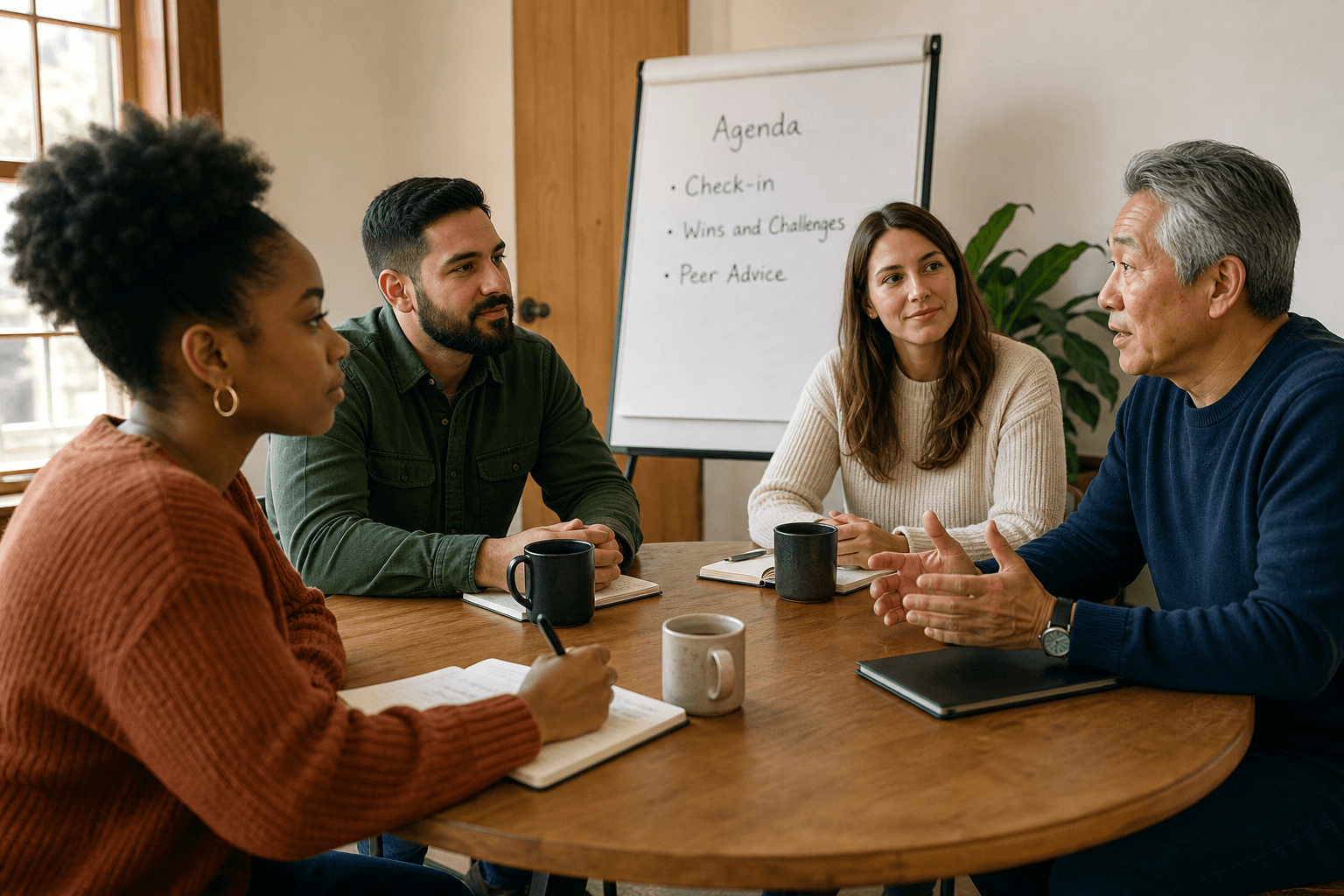Leaders sharing wins, challenges, and peer advice
